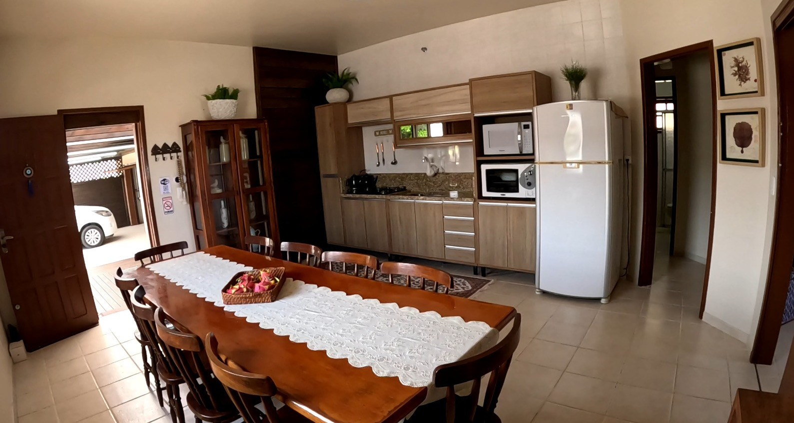 Dining room and kitchen