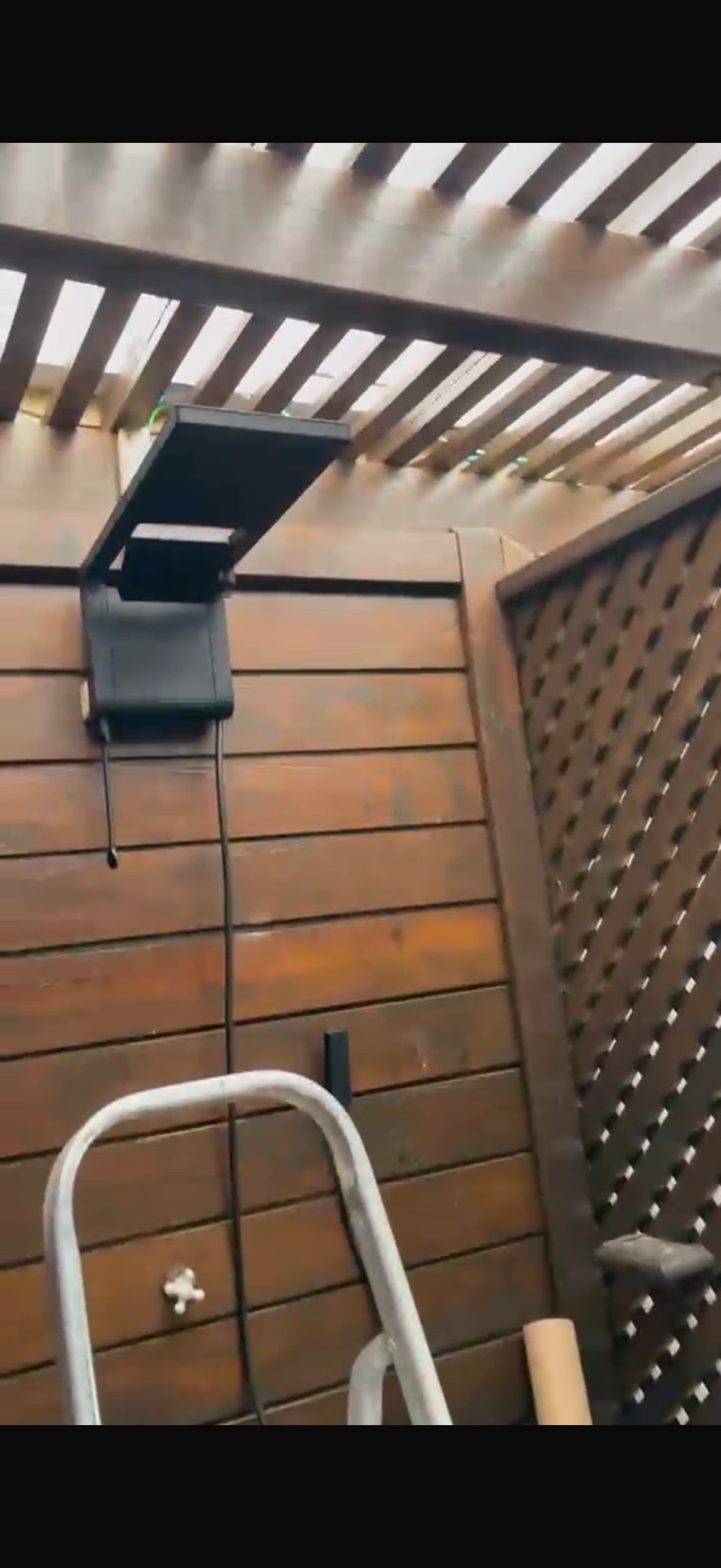 Outdoor shower area